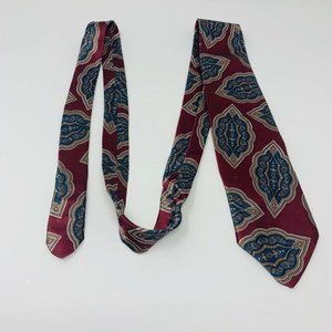SABATINI MENS TIE 100% Polyester Necktie Burgundy